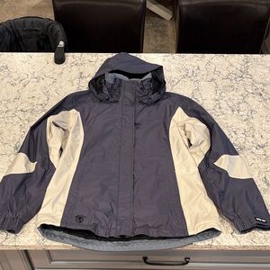 Eddie Bauer Blue and Cream Ski Jacket